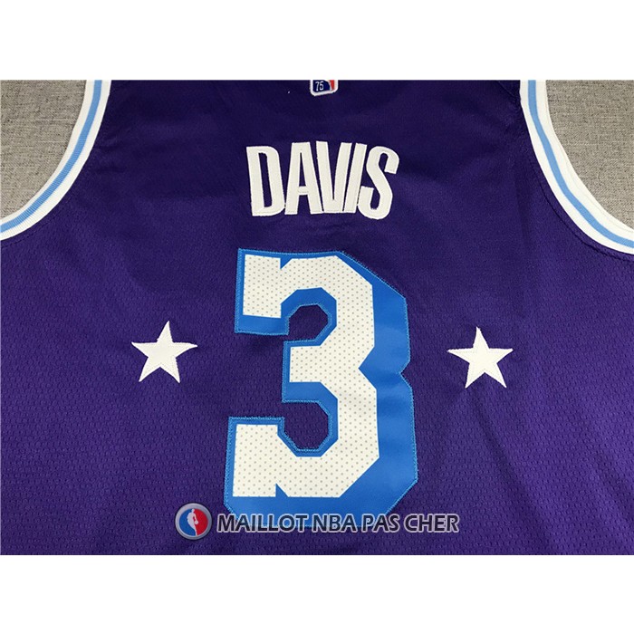Maillot Los Angeles Lakers Anthony Davis NO 3 Ville Edition 2021-22 Volet